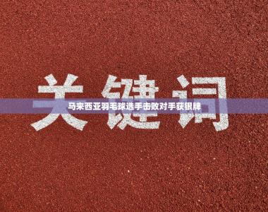 马来西亚羽毛球选手击败对手获银牌