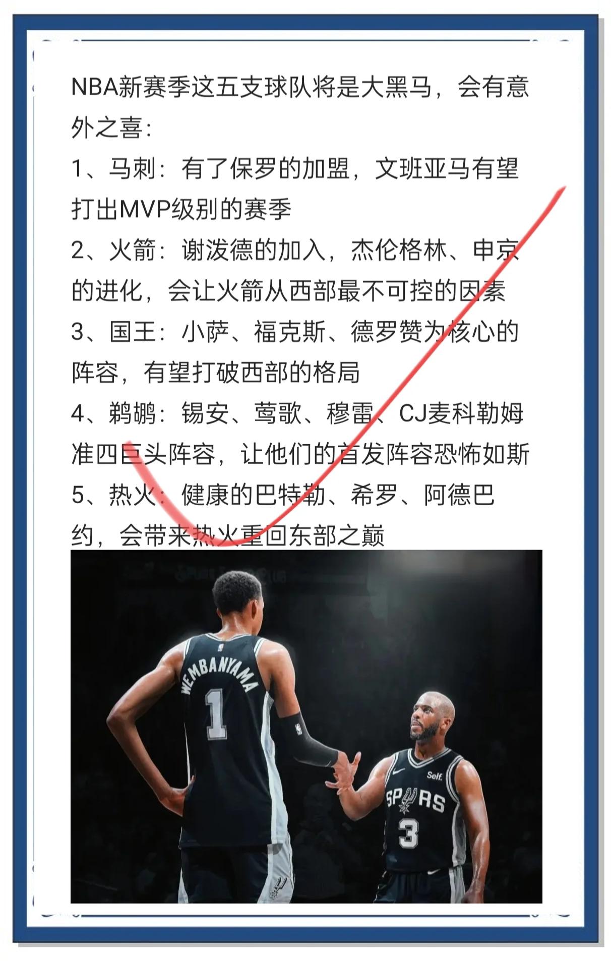 关于首次进入季后赛的可能性，谁是黑马？的信息